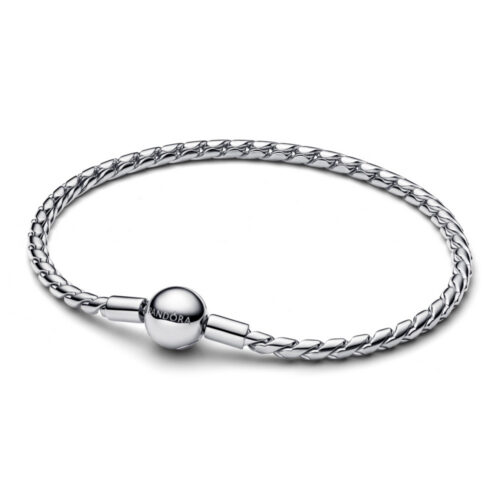 Pandora - Armbånd med rund lås i sølv