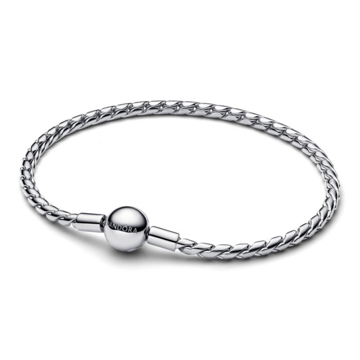 Pandora - Armbånd med rund lås i sølv