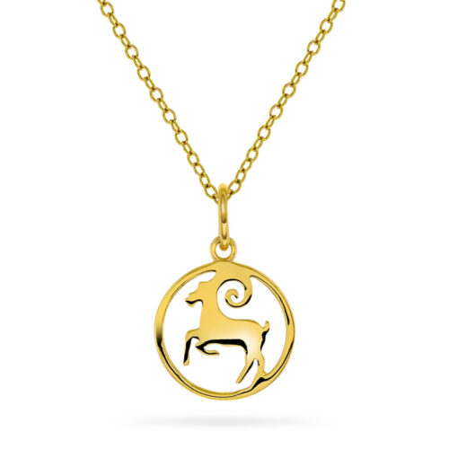 Pan Jewelry Trend - Stjernetegn anheng i forgylt sølv