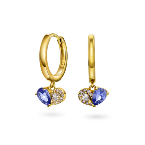 Pan Jewelry Classic - "Sammen" ørepynt i forgylt sølv med zirkonia