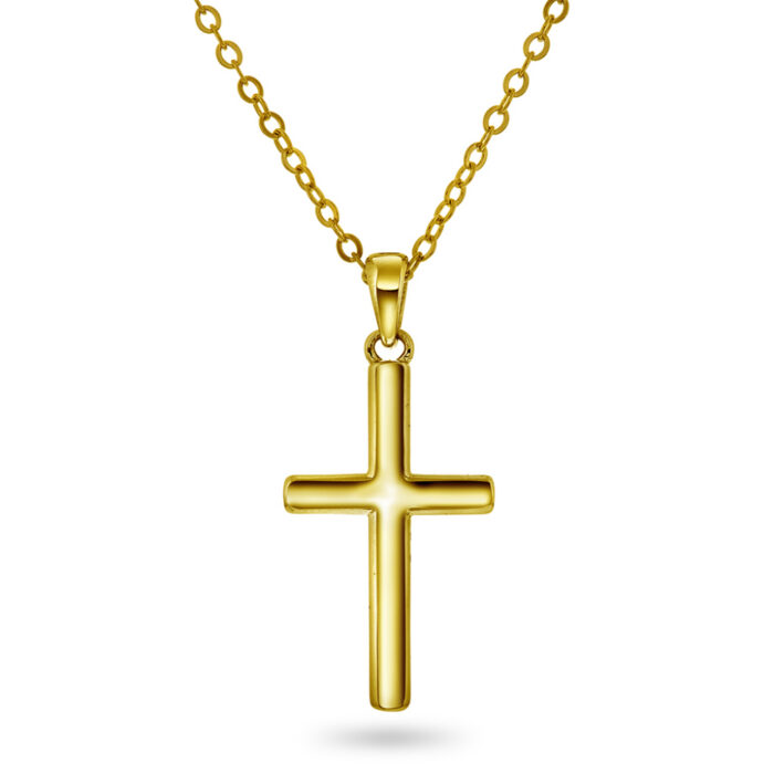 Pan Jewelry Classic - Halssmykke i forgylt sølv, kors