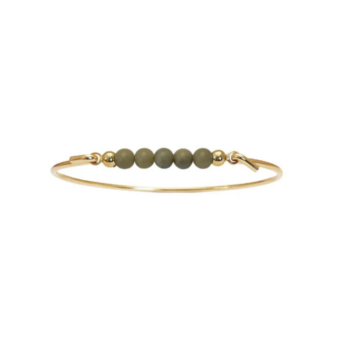 Heiring - Topp til armring og kjede, Green Alashan Agate - Bilde 2