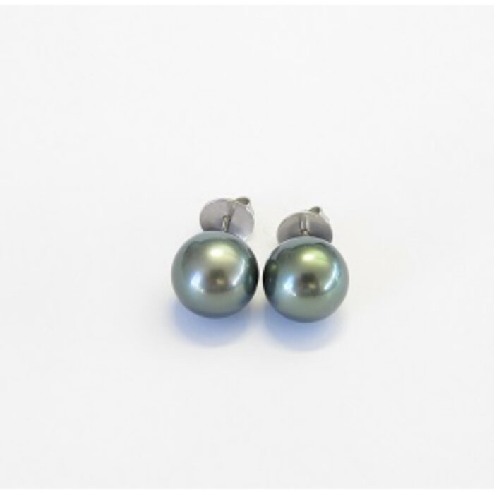 Gellner-sølv-øredobber-med Tahitiperle 11-12 mm. Sjelden store perler