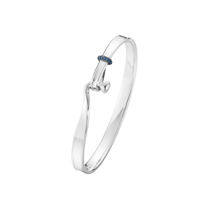 Georg Jensen - Torunn armring i sølv blå safirer