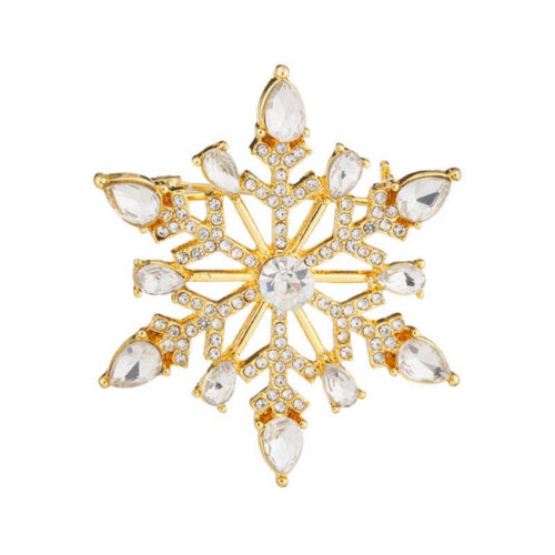 Julebrosje – Snøstjerne med glitrende detaljer