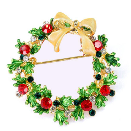 Julebrosje – Krans med glitrende detaljer