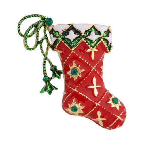 Julebrosje – Julestrømpe med glitrende detaljer