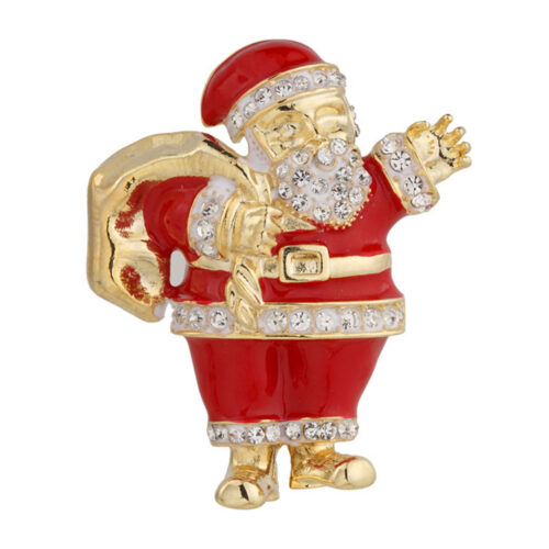 Julebrosje – Julenisse med glitrende detaljer