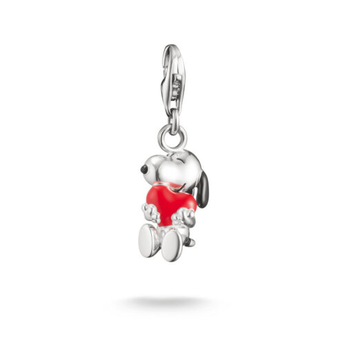 Thomas Sabo - Charm/anheng i sølv - Snoopy & Heart PEANUTS Original