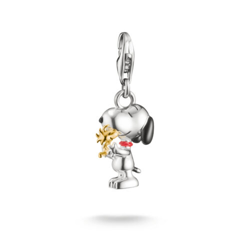 Thomas Sabo - Charm/anheng i sølv med 18k gullforgylling - Snoopy & Woodstock Friends PEANUTS Original