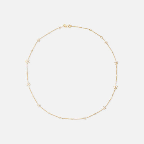 OLE LYNGGAARD COPENHAGEN - Shooting Stars Collier i 18k gult gull med 0,81 ct diamanter - 45cm, justerbart
