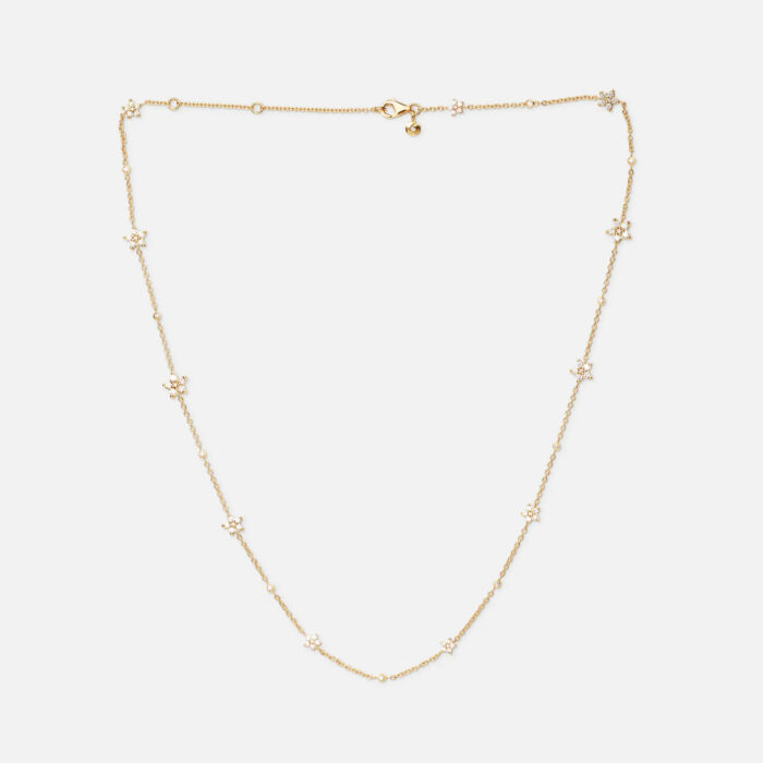 OLE LYNGGAARD COPENHAGEN - Shooting Stars Collier i 18k gult gull med 0,81 ct diamanter - 45cm, justerbart - Bilde 3