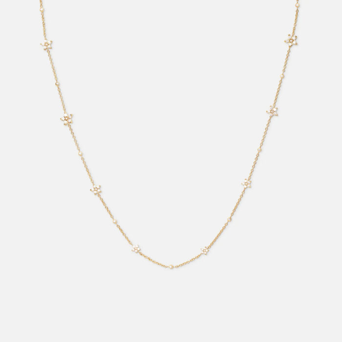 OLE LYNGGAARD COPENHAGEN - Shooting Stars Collier i 18k gult gull med 0,81 ct diamanter - 45cm, justerbart - Bilde 5