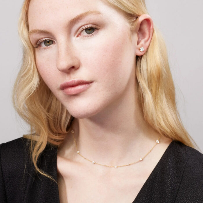 OLE LYNGGAARD COPENHAGEN - Shooting Stars Collier i 18k gult gull med 0,81 ct diamanter - 45cm, justerbart - Bilde 2