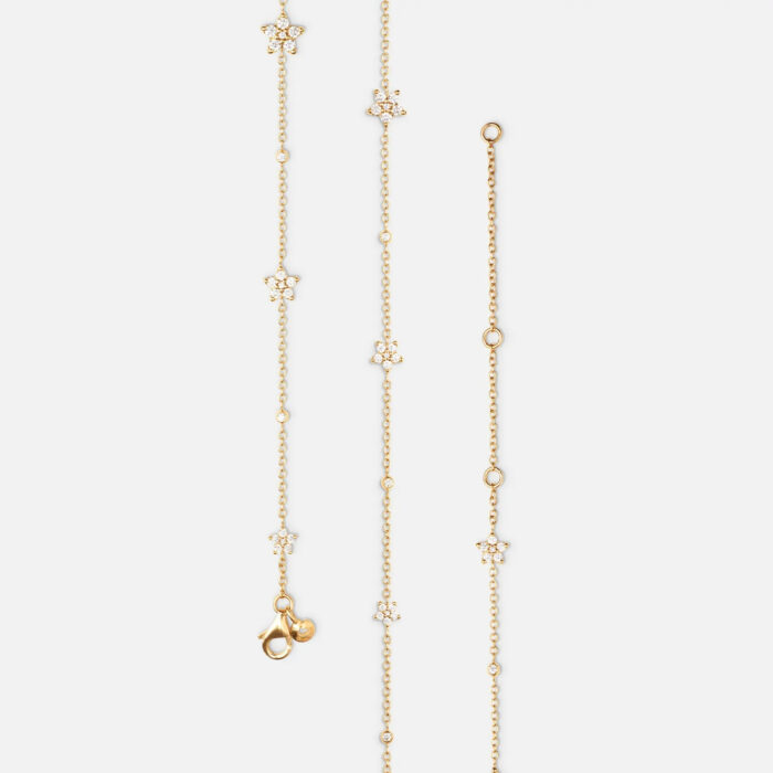 OLE LYNGGAARD COPENHAGEN - Shooting Stars Collier i 18k gult gull med 0,81 ct diamanter - 45cm, justerbart - Bilde 6