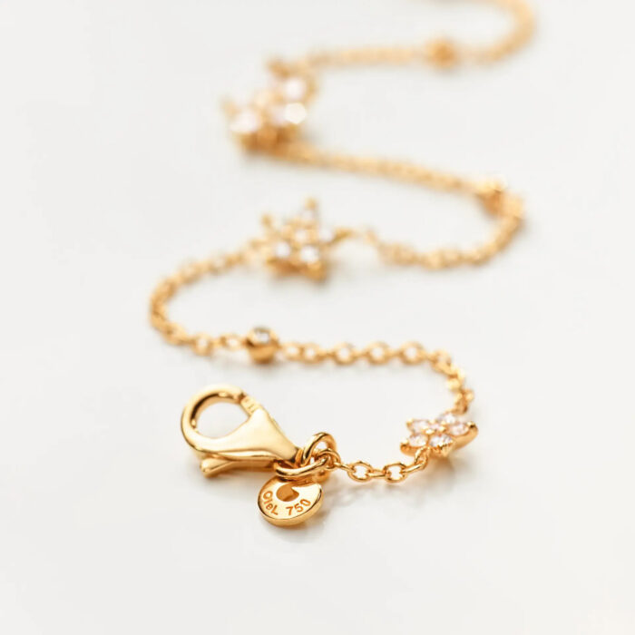 OLE LYNGGAARD COPENHAGEN - Shooting Stars Collier i 18k gult gull med 0,81 ct diamanter - 45cm, justerbart - Bilde 7