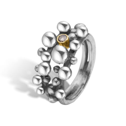 BY BIRDIE - Rose Buds Ring i sølv
