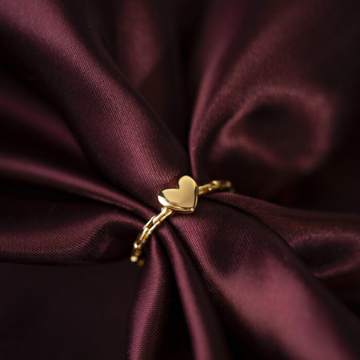 Pan Jewelry Classic - Hjerte ring i forgylt sølv - Bilde 3