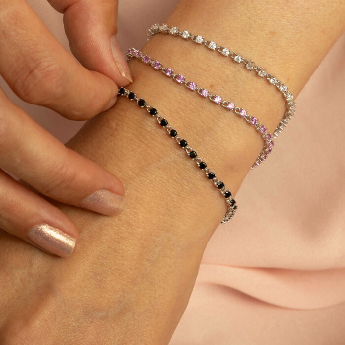 Pan Jewelry Glam - Zela armbånd i sølv med sort zirkonia - Bilde 2