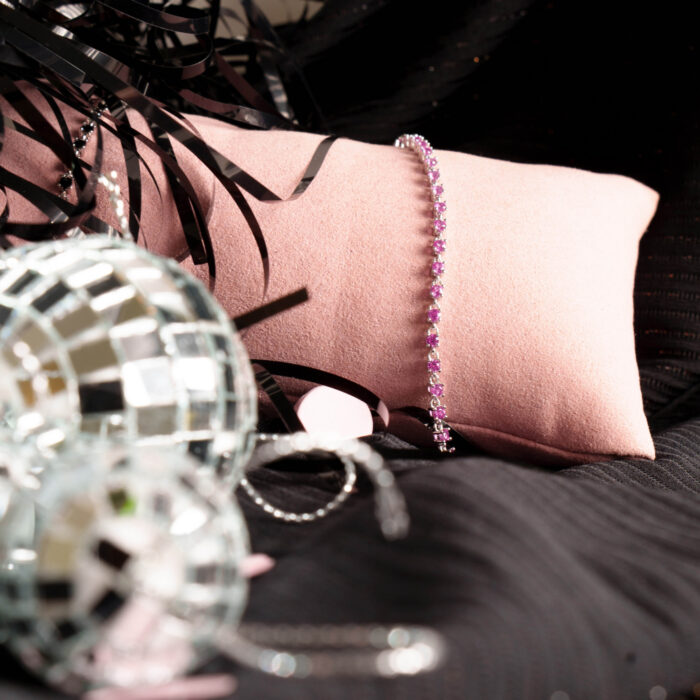 Pan Jewelry Glam - Zela armbånd i sølv med rosa zirkonia - Bilde 3