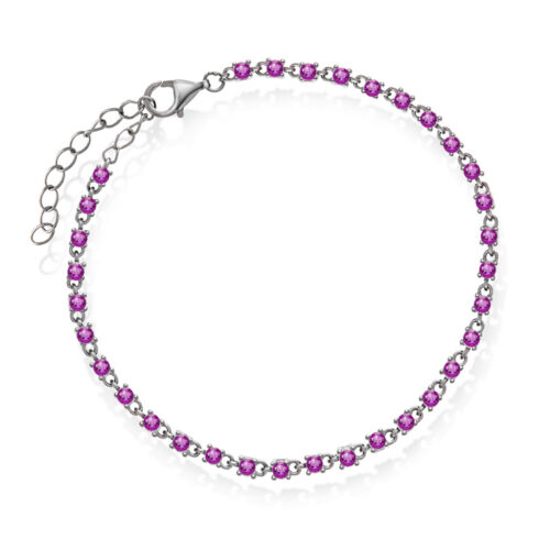 Pan Jewelry Glam - Zela armbånd i sølv med rosa zirkonia