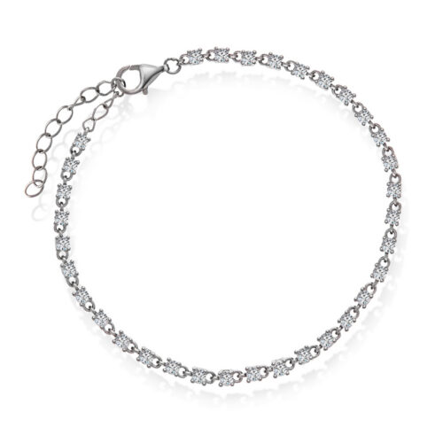 Pan Jewelry Glam - Zela armbånd i sølv med hvit zirkonia