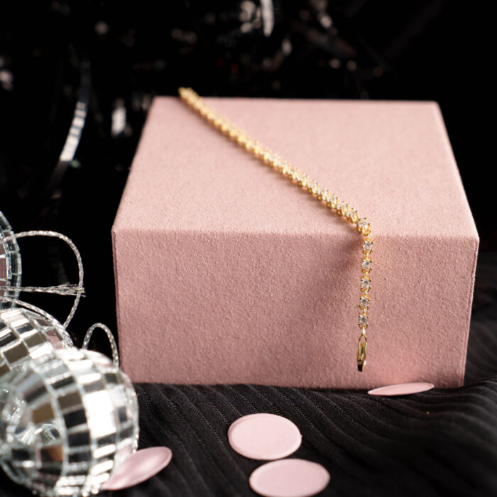 Pan Jewelry Glam - Zela armbånd i forgylt sølv med hvit zirkonia - Bilde 3