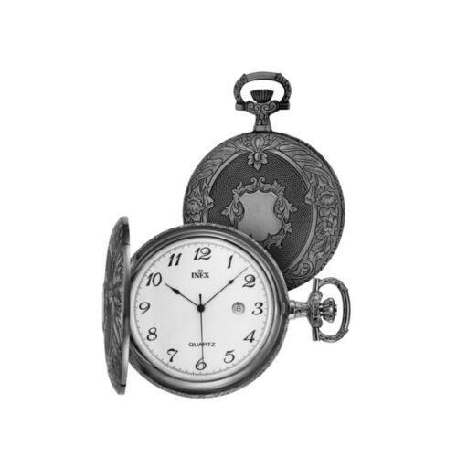 INEX - Lommeur Hvit / Antikk Quartz 50mm
