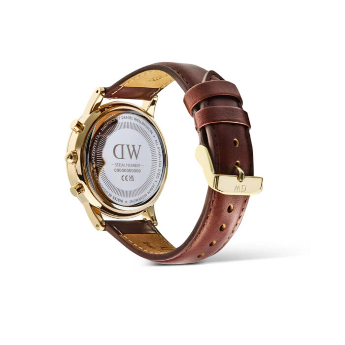Daniel Wellington - Iconic 42 Chronograph Brun / Blå 42mm - Bilde 4