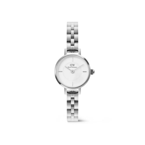 Daniel Wellington - Petite Mini 19 Arch 3-Link Stål / Hvit 19mm