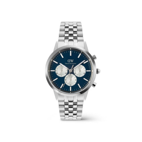 Daniel Wellington - Iconic 42 Chronograph Arch 5-Link Stål / Blå 42mm