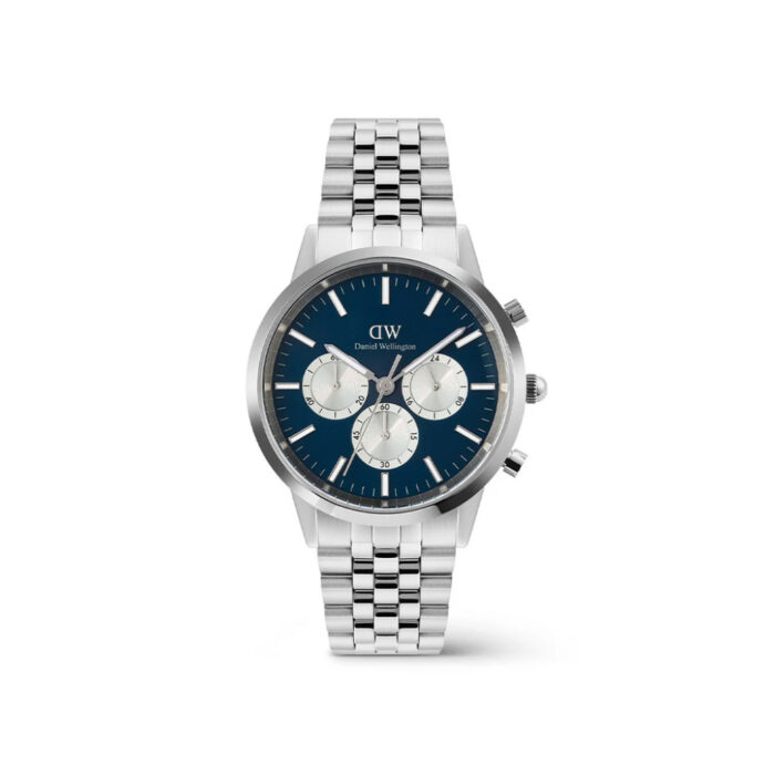 Daniel Wellington - Iconic 42 Chronograph Arch 5-Link Stål / Blå 42mm