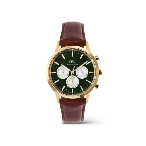 Daniel Wellington -  Iconic 42 Chronograph Brun / Grønn 42mm