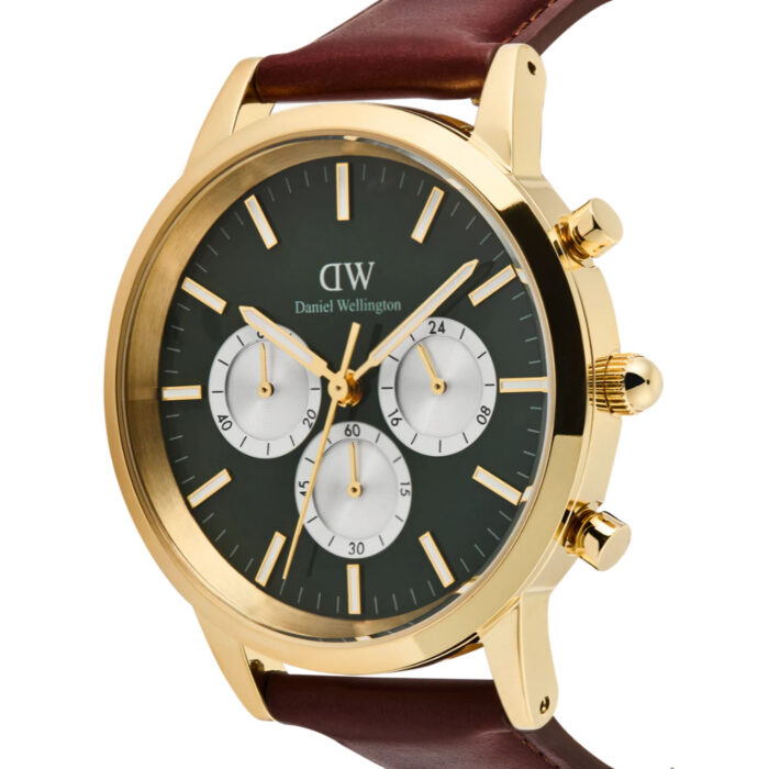 Daniel Wellington -  Iconic 42 Chronograph Brun / Grønn 42mm - Bilde 4