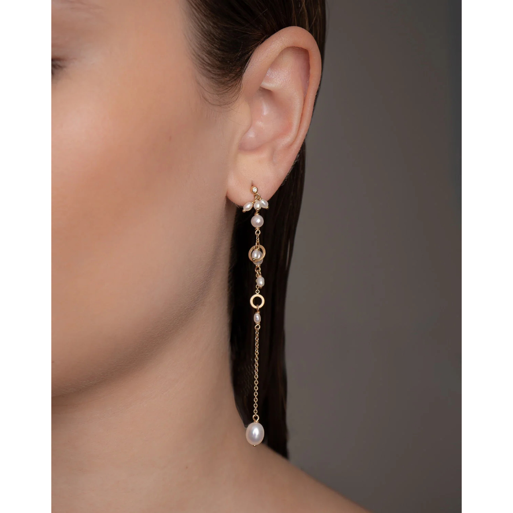 Dulong - Piccolo ørepynt, Marina lang - 18k gult gull - Bilde 2