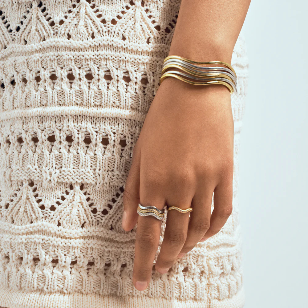 Sif Jakobs - Ellera Waves Pianura Bangle - Armring i sølv - Bilde 6