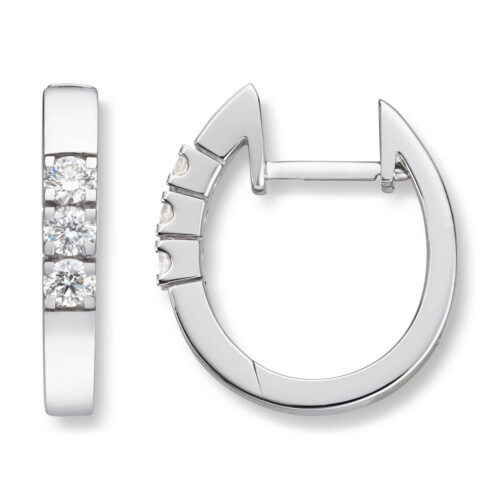 Diamonds by Frisenberg- Allianseørepynt i hvitt gull (14K) med 6 x 0,05 ct TW/SI diamanter