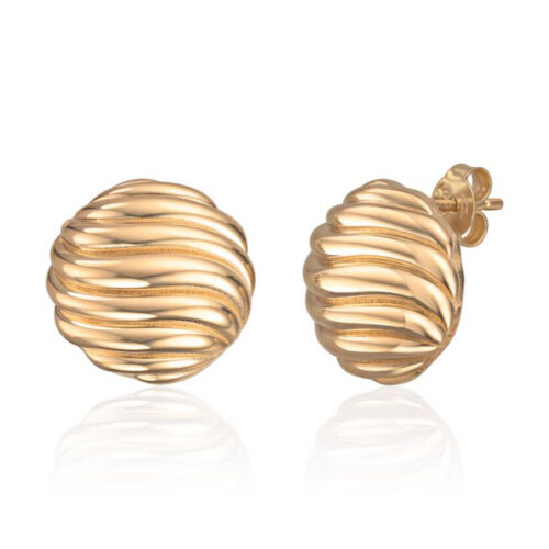 Espeland- Ørepynt i gult gull 585 med tidløs eleganse