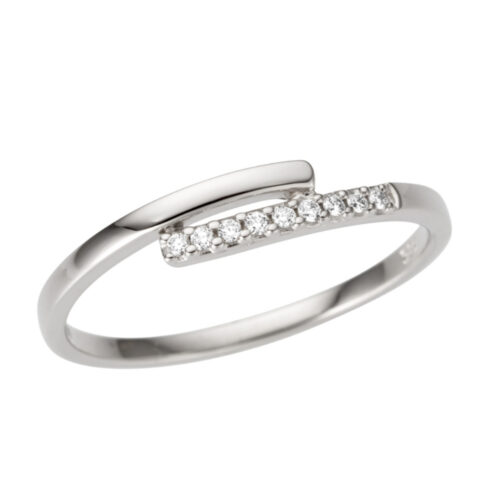 Gold by Frisenberg - Vakker ring i 585 hvitt gull med diamanter - 0,06 ct W/SI1