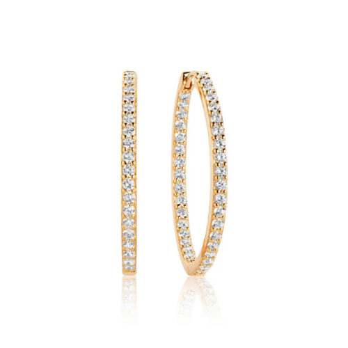 Sif Jakobs - Bovalino øreringer i 18k gullforgylt sølv med zirkonia