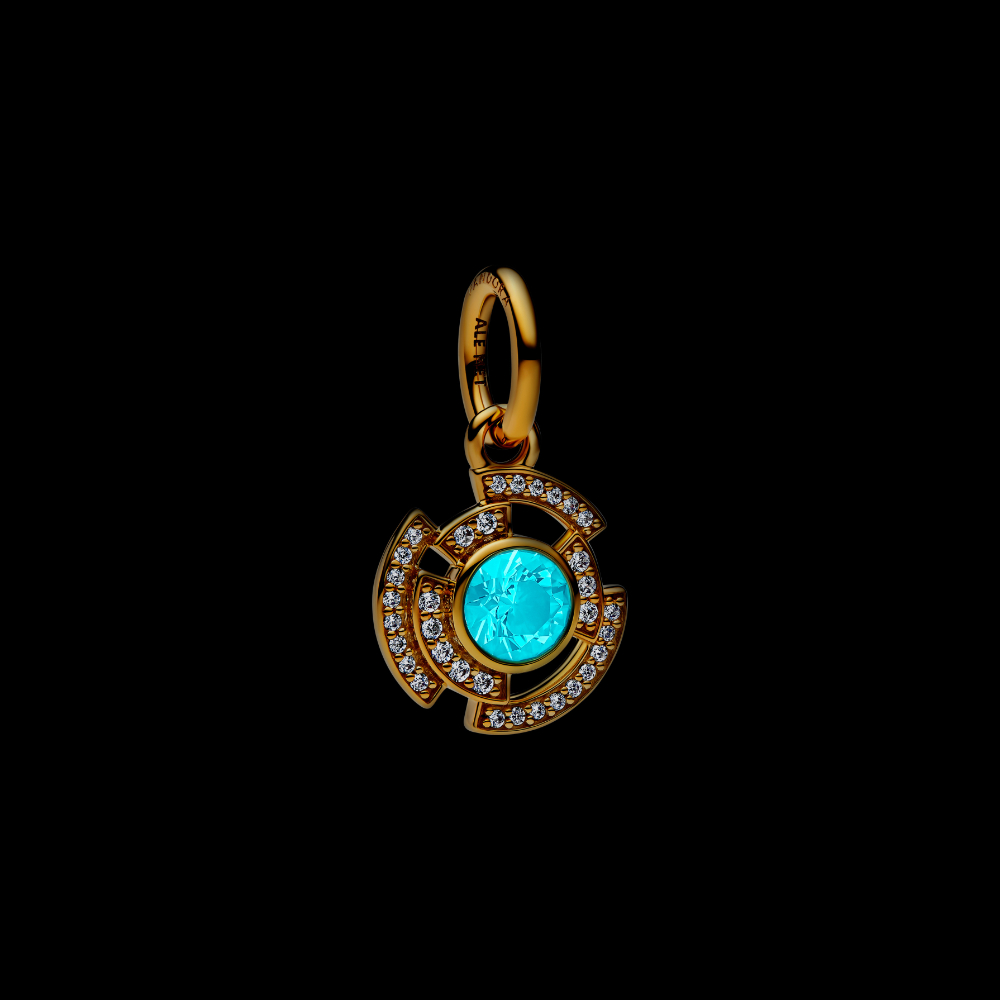 Pandora - Marvel Iron Man Arc Reactor-anheng - 14 k gullbelegg - Bilde 5