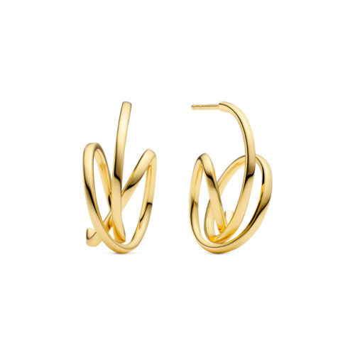 Sif Jakobs - Spirale Pianura Piccolo Earrings - Ørepynt i 18k gullforgylt sølv