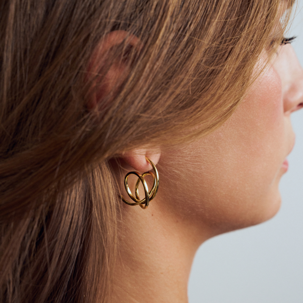 Sif Jakobs - Spirale Pianura Piccolo Earrings - Ørepynt i 18k gullforgylt sølv - Bilde 2