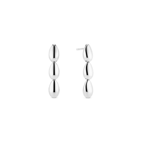 Sif Jakobs - Goccia Tre Pianura ørepynt i rhodinert sølv