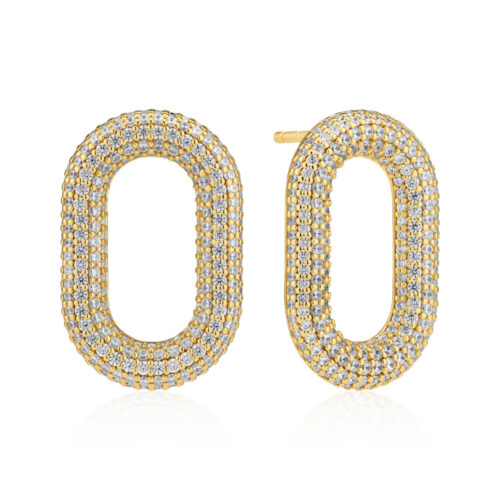 Sif Jakobs - Capri ørepynt i 18k gullforgylt sølv med zirkonia