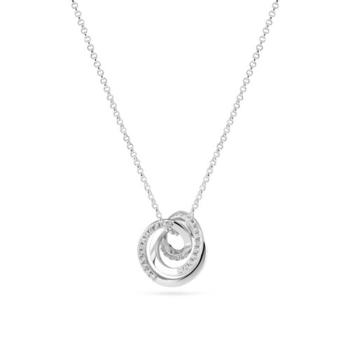 Sif Jakobs - Spirale Piccolo Necklace - Halssmykke i sølv med zirkonia