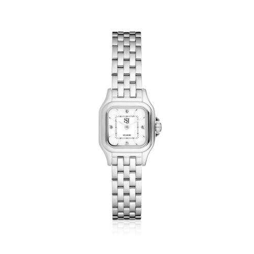 Sif Jakobs - Fiorella klokke - 30 x 30 mm, sølvfarget