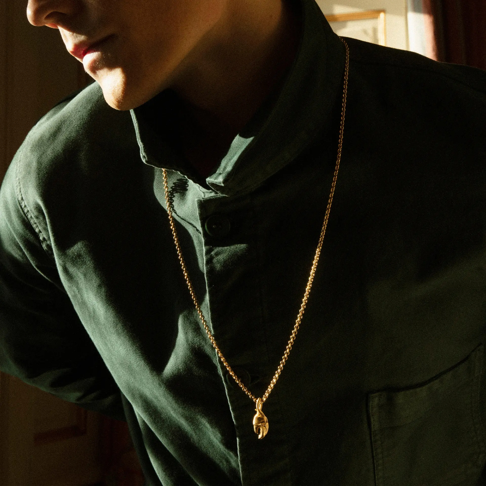 OLE LYNGGAARD COPENHAGEN - Collier anker 80 i 18k gult gull - 60 cm - Bilde 3