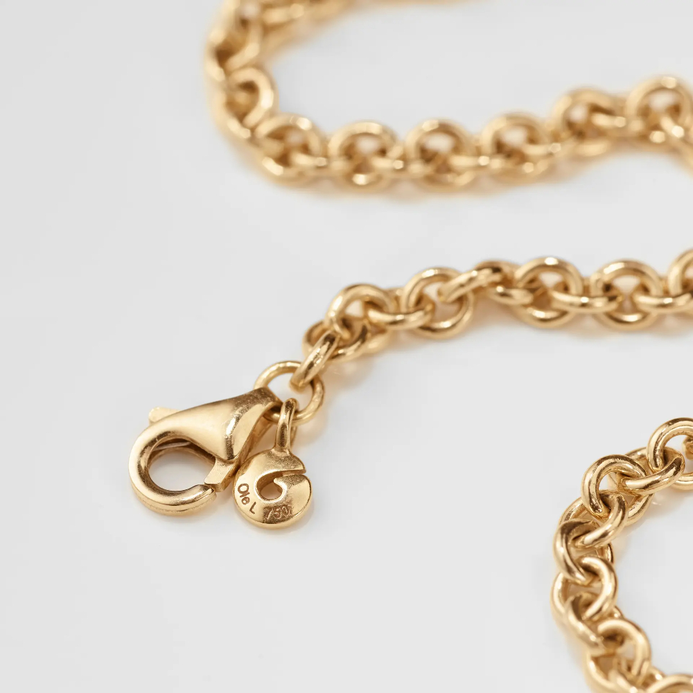 OLE LYNGGAARD COPENHAGEN - Collier anker 80 i 18k gult gull - 60 cm - Bilde 4