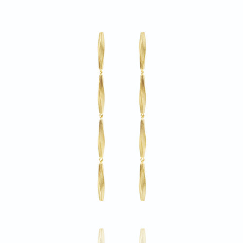 Noën - Golden ørepynt i 14k gult gull - 4 heng